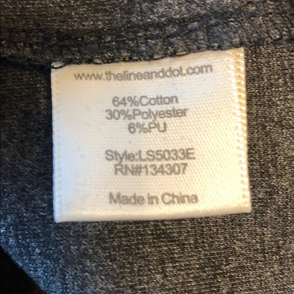 NWT!  Line & Dot black / charcoal grey skirt - Picture 4 of 5